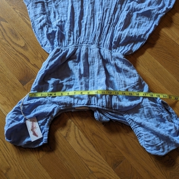 NWT Jessica Simpson Large Blue‎ Off the Shoulder Open Back Summer Dress - Picture 7 of 9